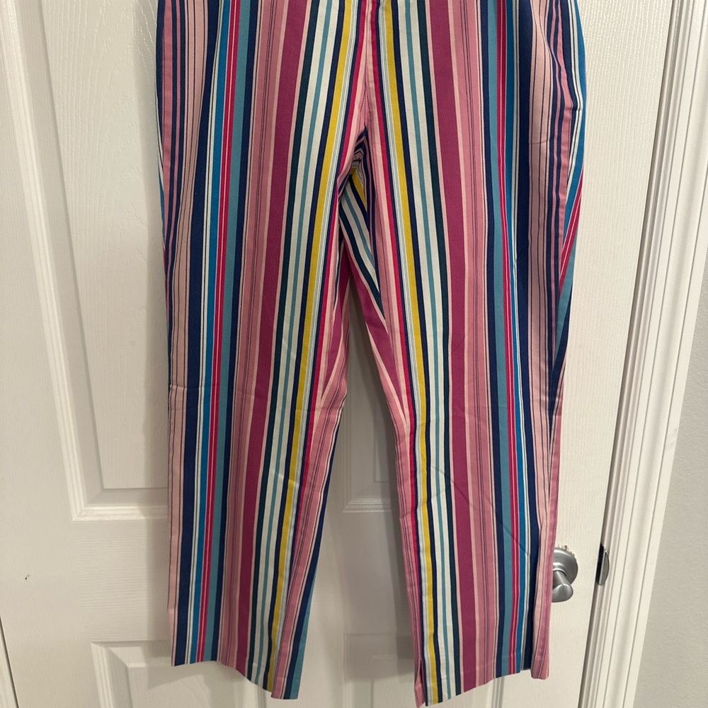 Colorful Striped Capris